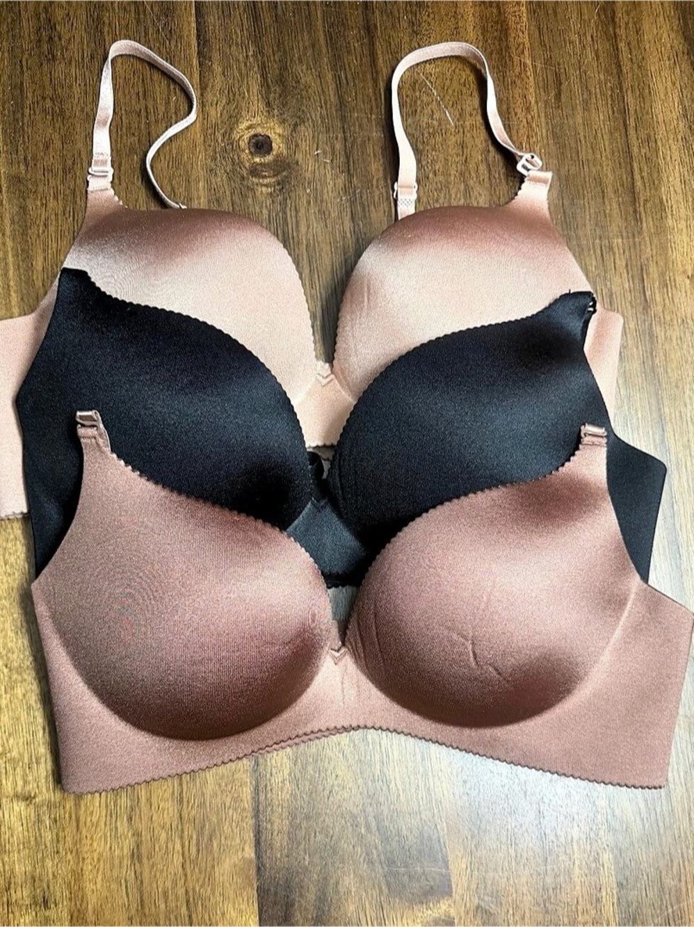 Sophie b Contour Shaping Push Up Bra 36C, Set of 3
